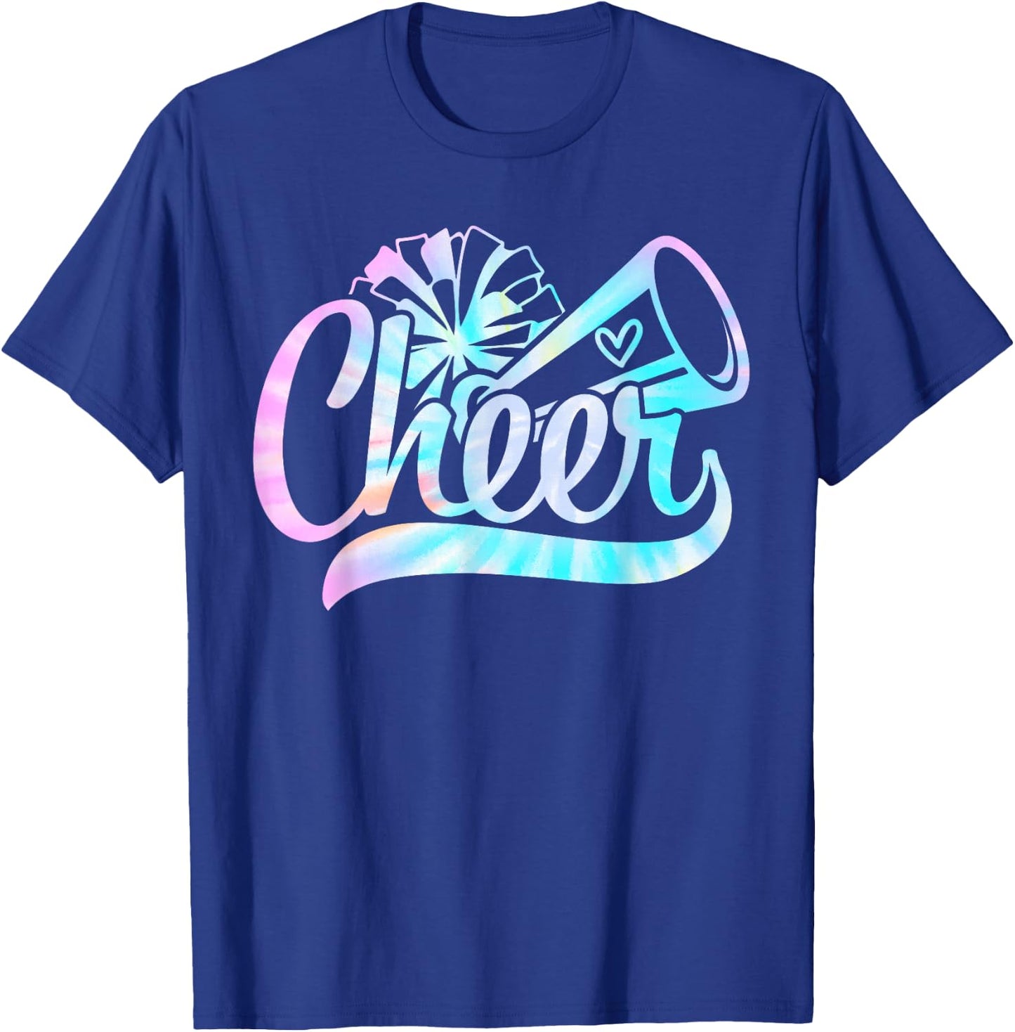 Tie Dye Cheer Cheerleading for Cheerleader Squad Girl BFF T-Shirt - T-Shirt | Royal