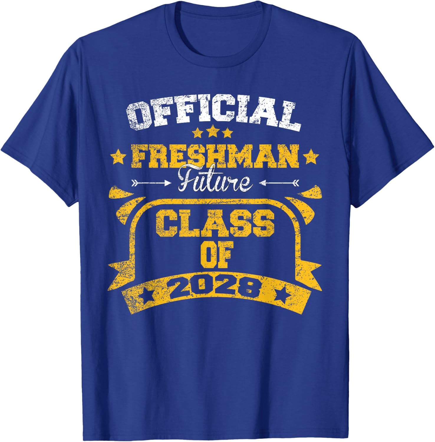 Official Freshman Future Class Of 2028 First Day Of School T-Shirt - T-Shirt | Royal