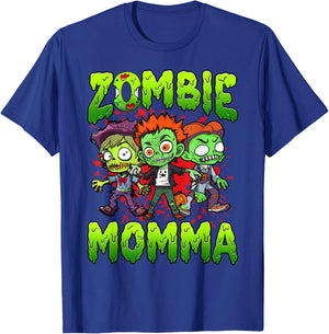 Zombie Momma Halloween Costume Family Matching T-Shirt - T-Shirt | Royal