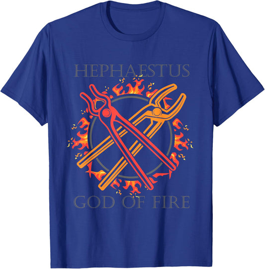 Gods of Olymp or Hephaestus God of Fire or Ancient Greek God T-Shirt - T-Shirt | Royal