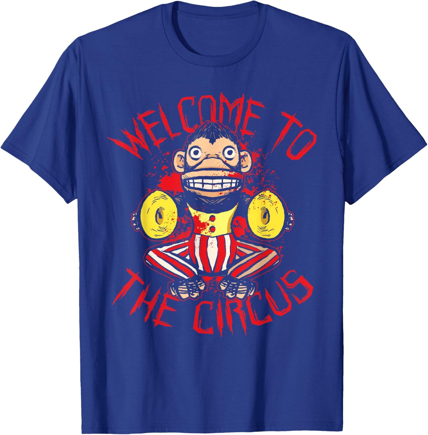 Welcome to the Circus Staff Carnival Crew Monkey Lover Gift T-Shirt - T-Shirt | Royal