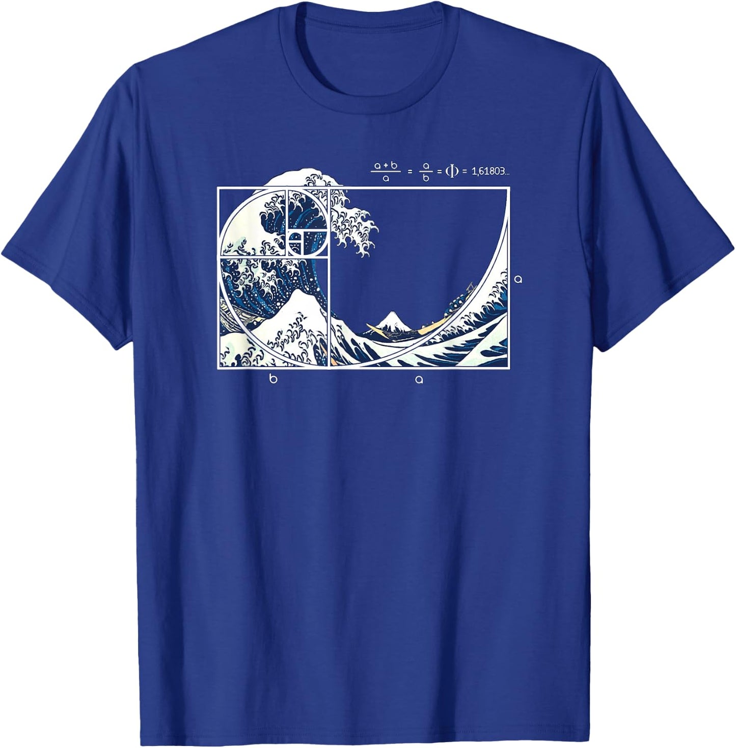 The Great Fibonacci Wave T-Shirt - T-Shirt | Royal