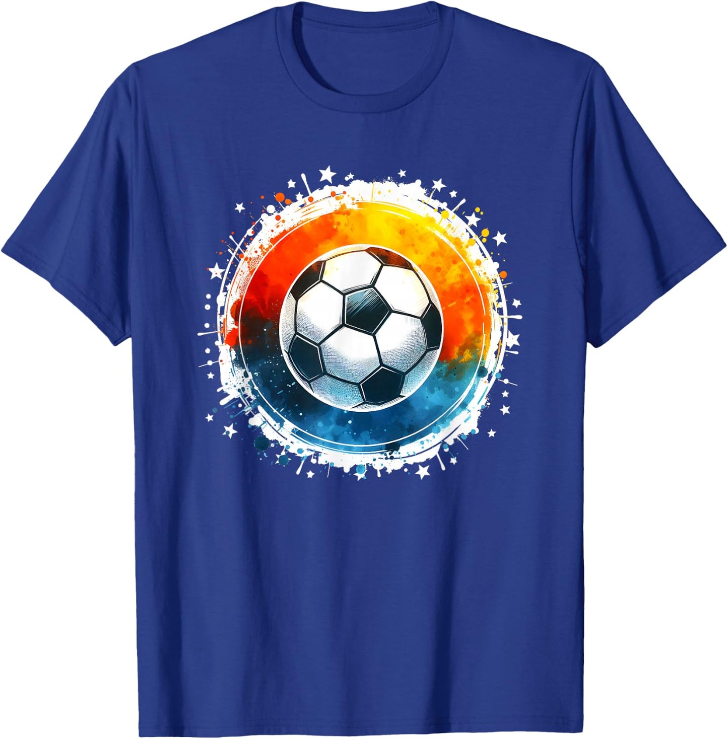 Soccer Player Boys Kids Men Youth Soccer T-Shirt - T-Shirt | Royal