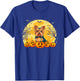 Funny Yorkie Dog Pumpkins Halloween Costume Men Women Kids T-Shirt - T-Shirt | Royal
