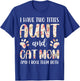 Funny Cute Aunt and Cat Mom Floral Paws Print Pet Lover T-Shirt - T-Shirt | Royal