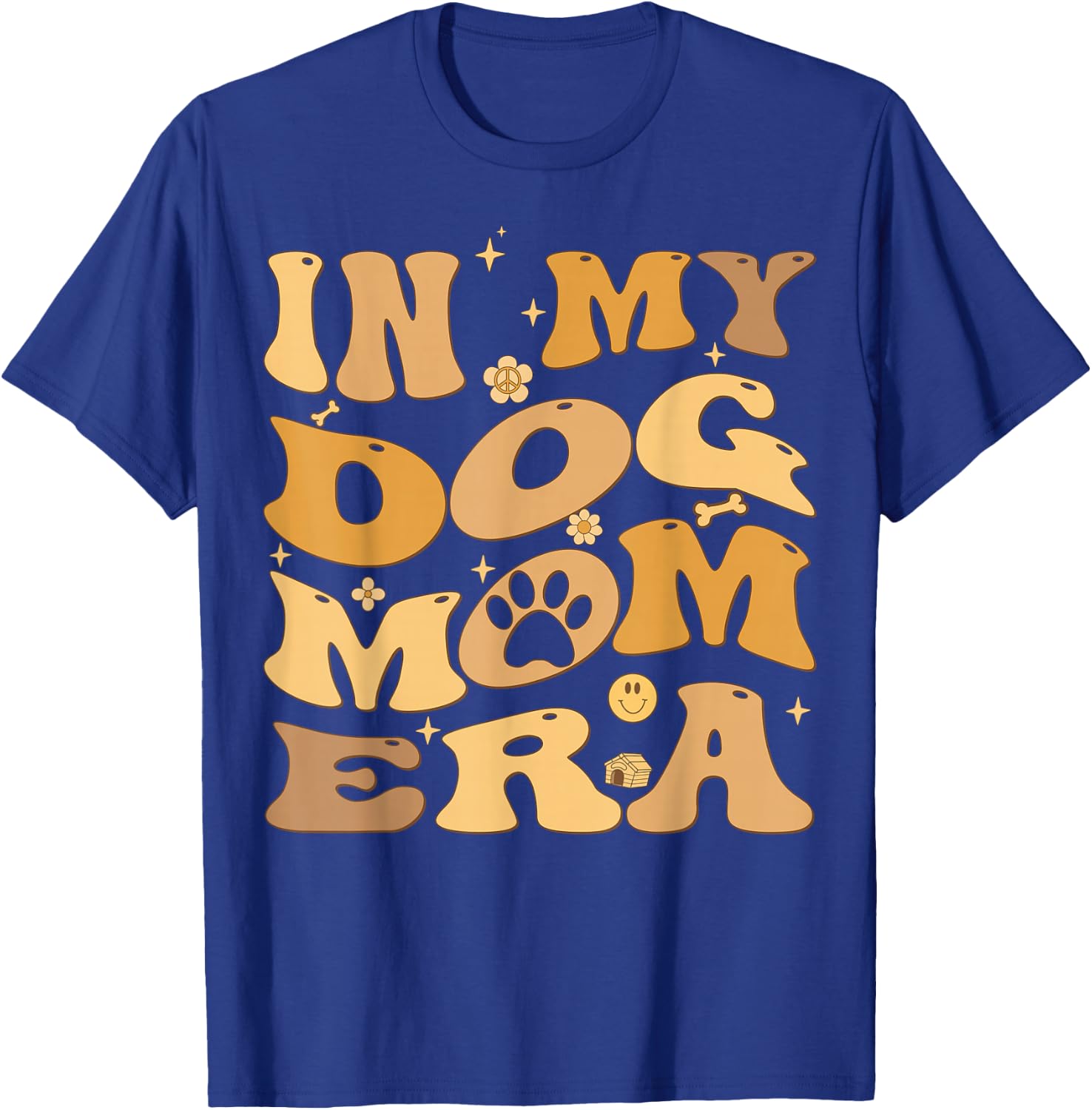 In My Dog Mom Era Groovy Puppy Lover T-Shirt - T-Shirt | Royal