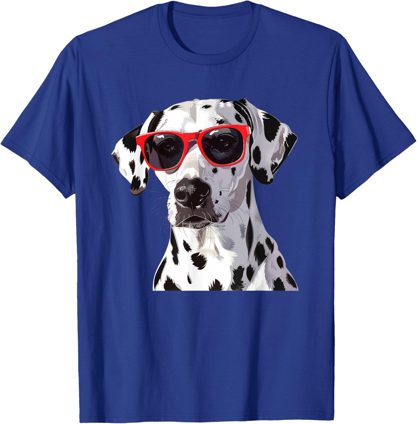 Ödalmatiandog Dalmatian Dog Sunglasses , Small, Black T-Shirt - T-Shirt | Royal
