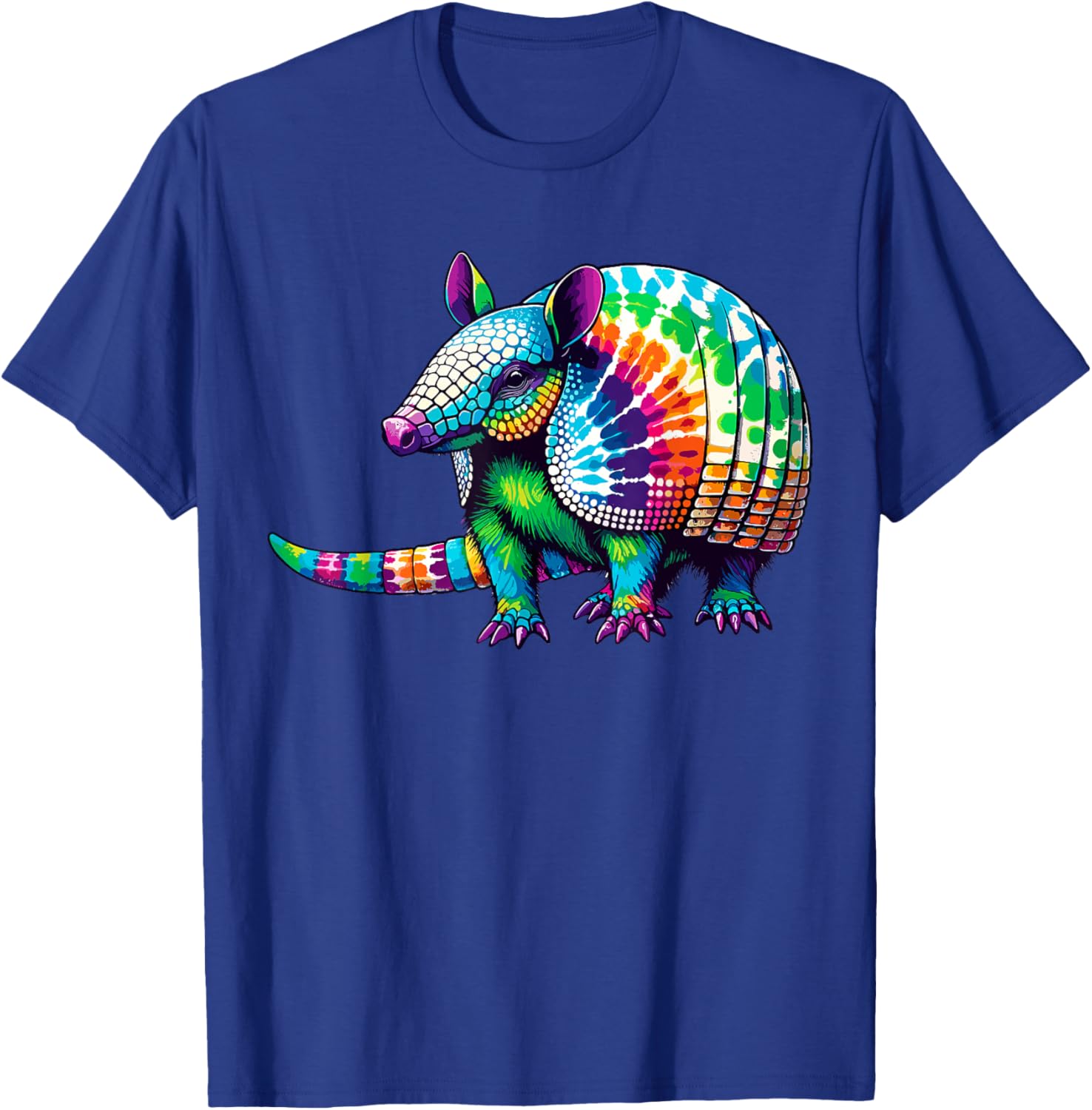 Tie Dye Armadillo Lover Shirt Psychedelic Armadillo T-Shirt - T-Shirt | Royal