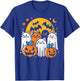Halloween Black Cats Ghosts Costume Women Girls Kids Toddler T-Shirt - T-Shirt | Royal