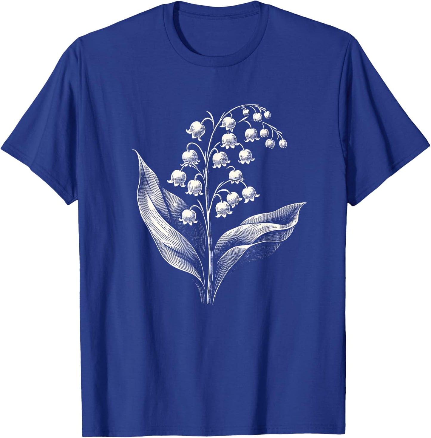 Lily Of The Valley Spring Flower Art Design T-Shirt - T-Shirt | Royal