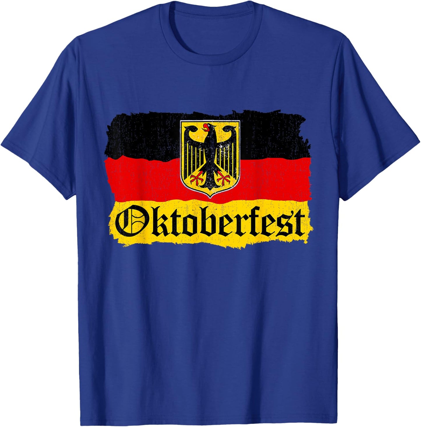 Oktoberfest German Beer Men Women Vintage German Flag T-Shirt - T-Shirt | Royal