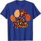 Dog Paw Print Maple Leaf Autumn Fall Leaves Season Dog Lover T-Shirt - T-Shirt | Royal
