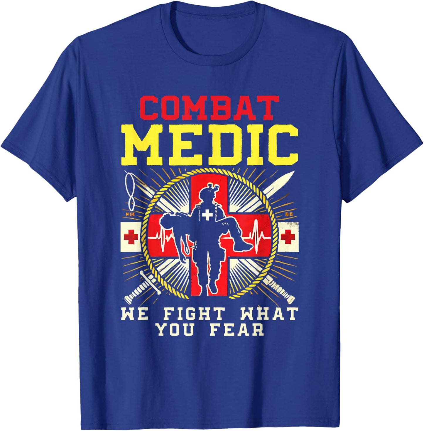 Combat Medic First Aid Field Medic Military T-Shirt - T-Shirt | Royal