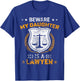 Beware My Daughter Is A Lawyer Funny Attorney Mothers Day T-Shirt - T-Shirt | Royal