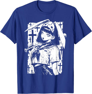 Creepy Horror Bunny Girl Anime Manga Alt Kawaii Harajuku T-Shirt - T-Shirt | Royal