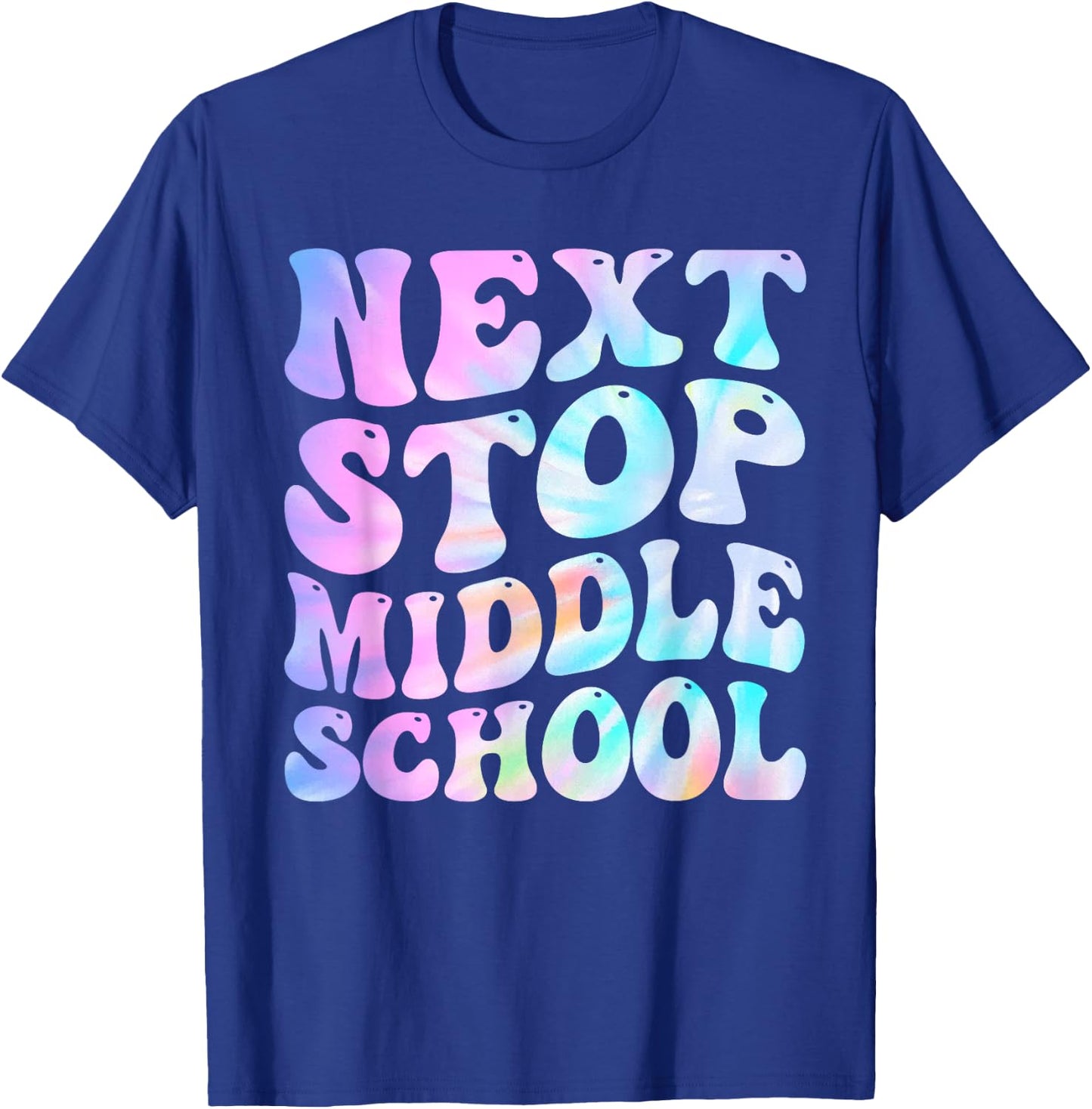 Next Stop Middle School Groovy Elementary School Graduation T-Shirt - T-Shirt | Royal