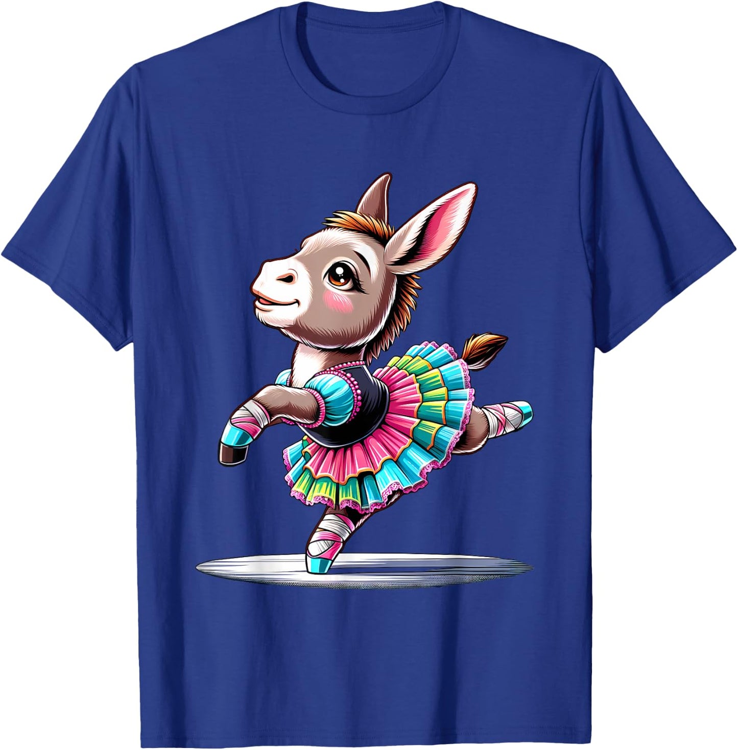 Ballerina Donkey Dancing T-Shirt - T-Shirt | Royal