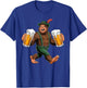 Bigfoot Oktoberfest Lederhosen Prost Beer Mug Drinking Team T-Shirt - T-Shirt | Royal