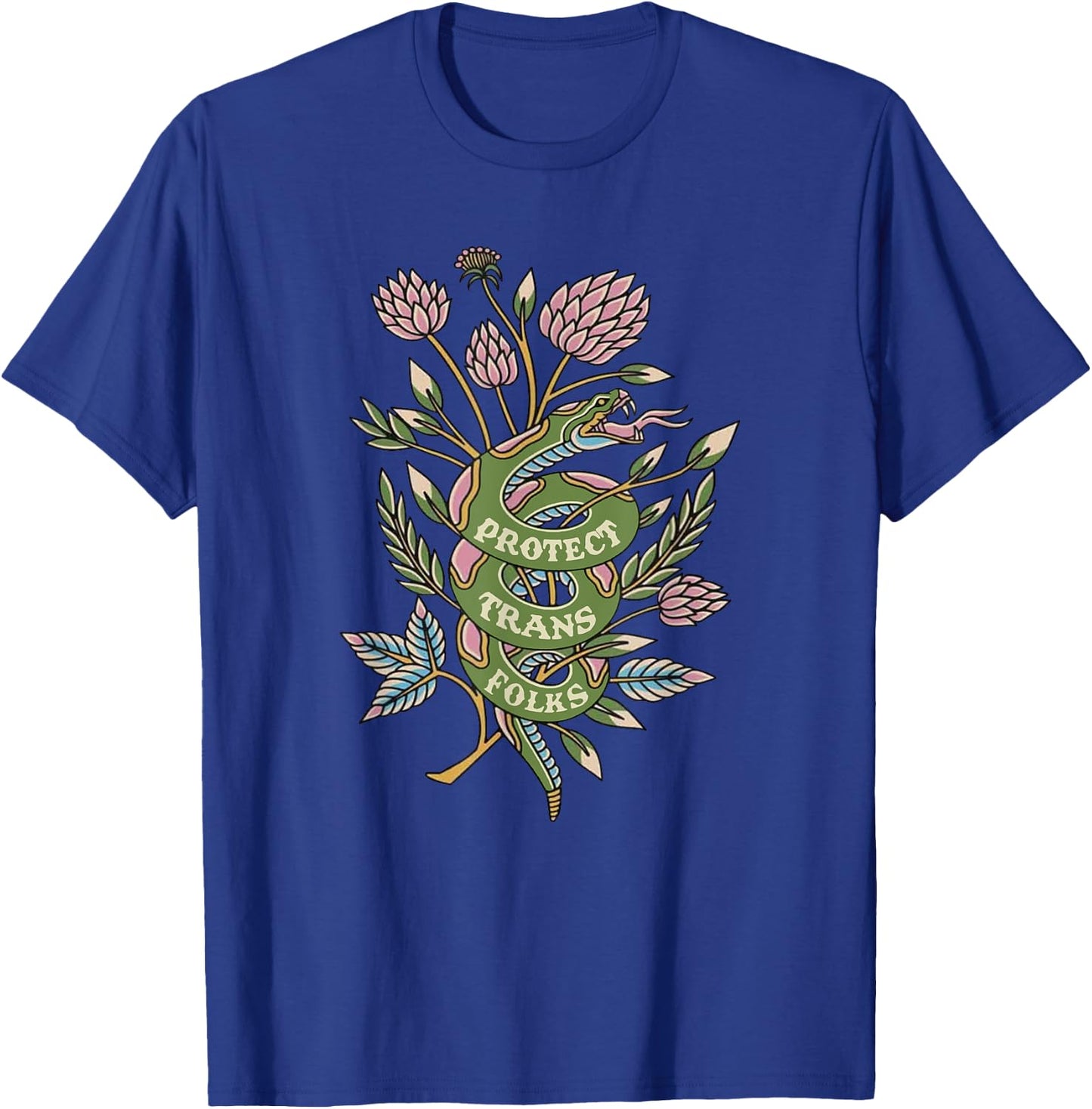 Protect Trans Folks, Protect Trans Rights T-Shirt - T-Shirt | Royal