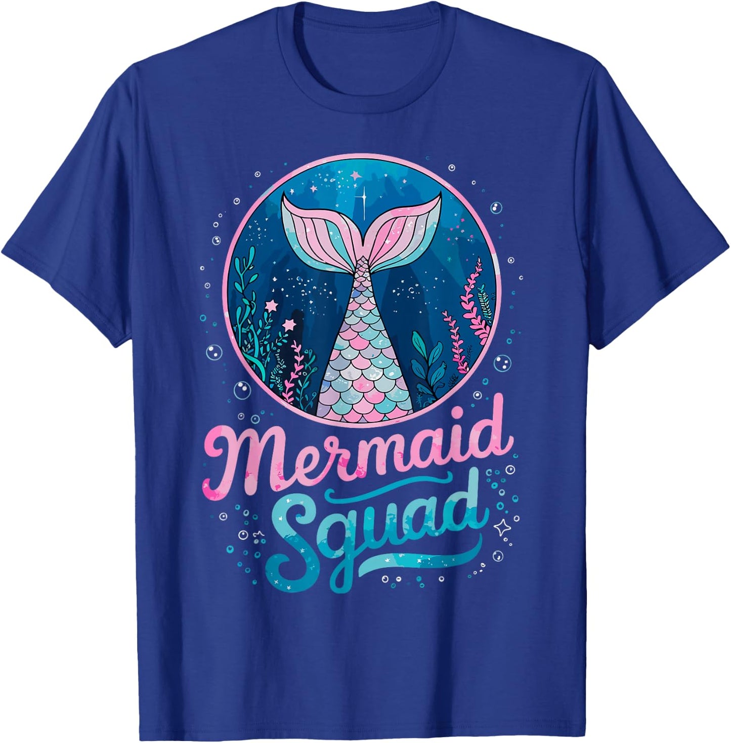 Mermaid Birthday Party Squad of The Mermaid T-Shirt - T-Shirt | Royal