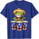 Funny Boricua Coqui Frog Taino Puerto Rico Puerto Rican Flag T-Shirt - T-Shirt | Royal