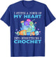 I Stitch A Piece of My Heart Into Everything I Crochet T-Shirt - T-Shirt | Royal