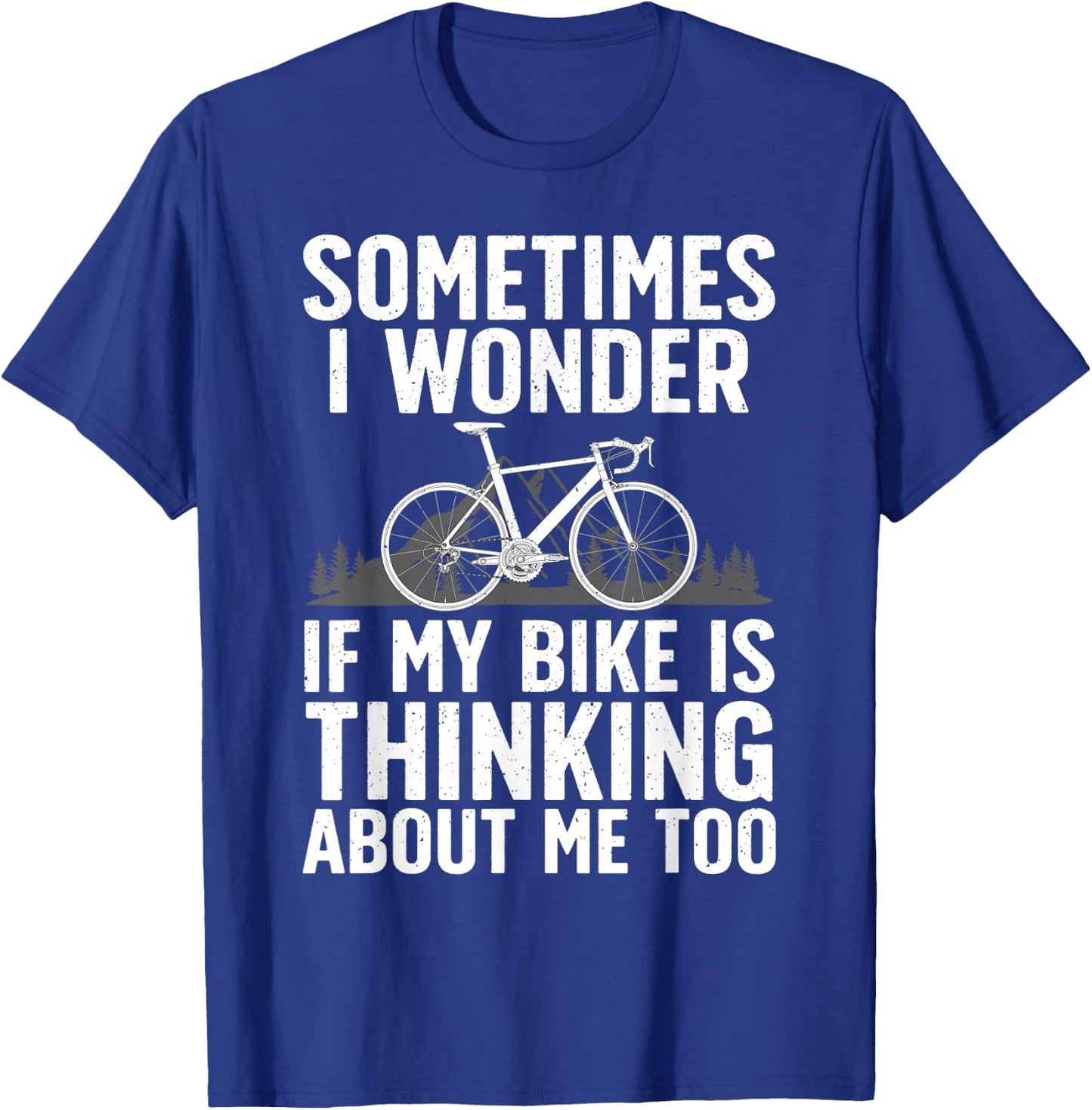 Funny Cycling Art Women Kids Bike Rider Track Racing T-Shirt - T-Shirt | Royal