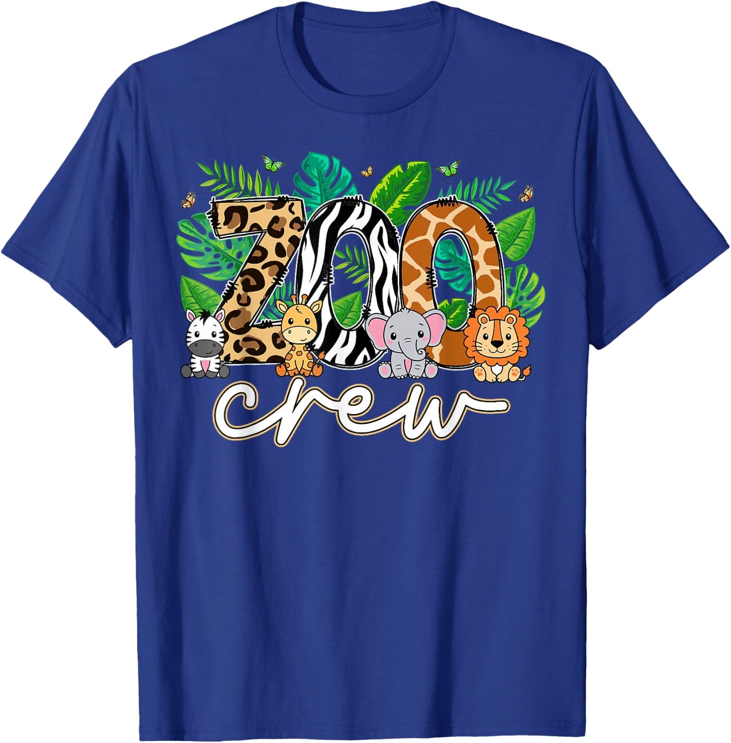 Zoo Crew Wildlife Animal Zoologist Safari Jungle Animals T-Shirt - T-Shirt | Royal