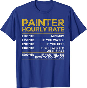 Cool Painter Art Women Painting Job House Painter T-Shirt - T-Shirt | Royal