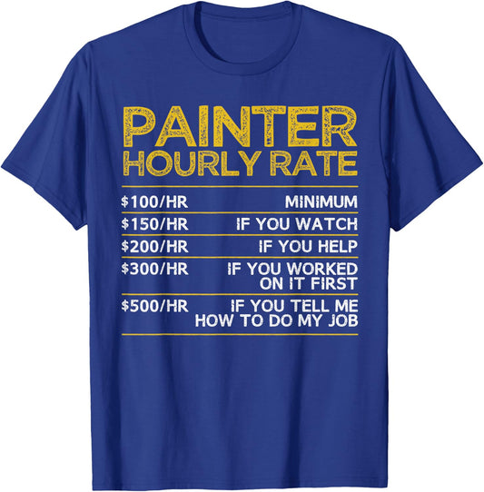 Cool Painter Art Women Painting Job House Painter T-Shirt - T-Shirt | Royal