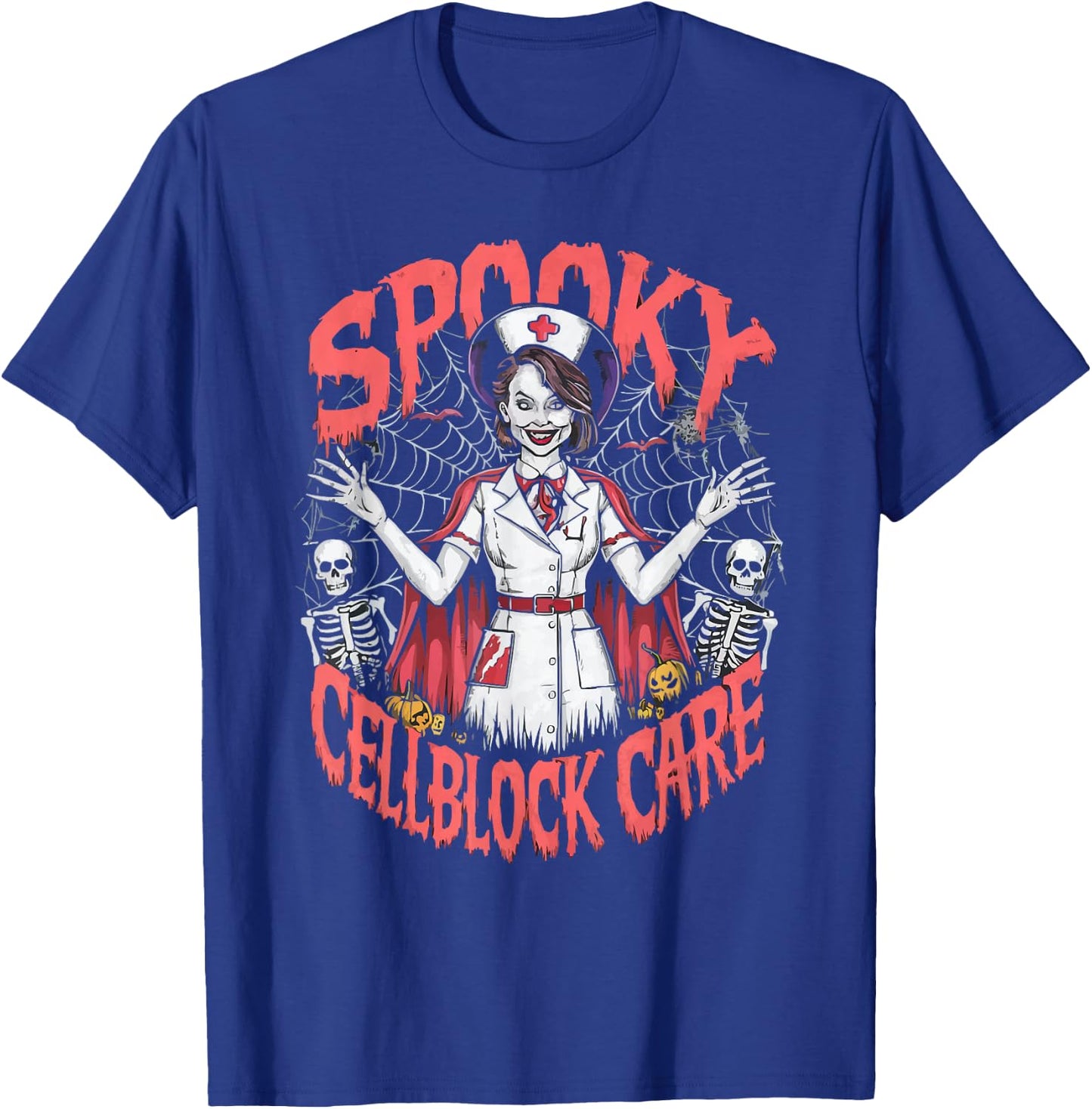 Correctional Nurse Halloween Spooky Nursing Trick Or Treat T-Shirt - T-Shirt | Royal