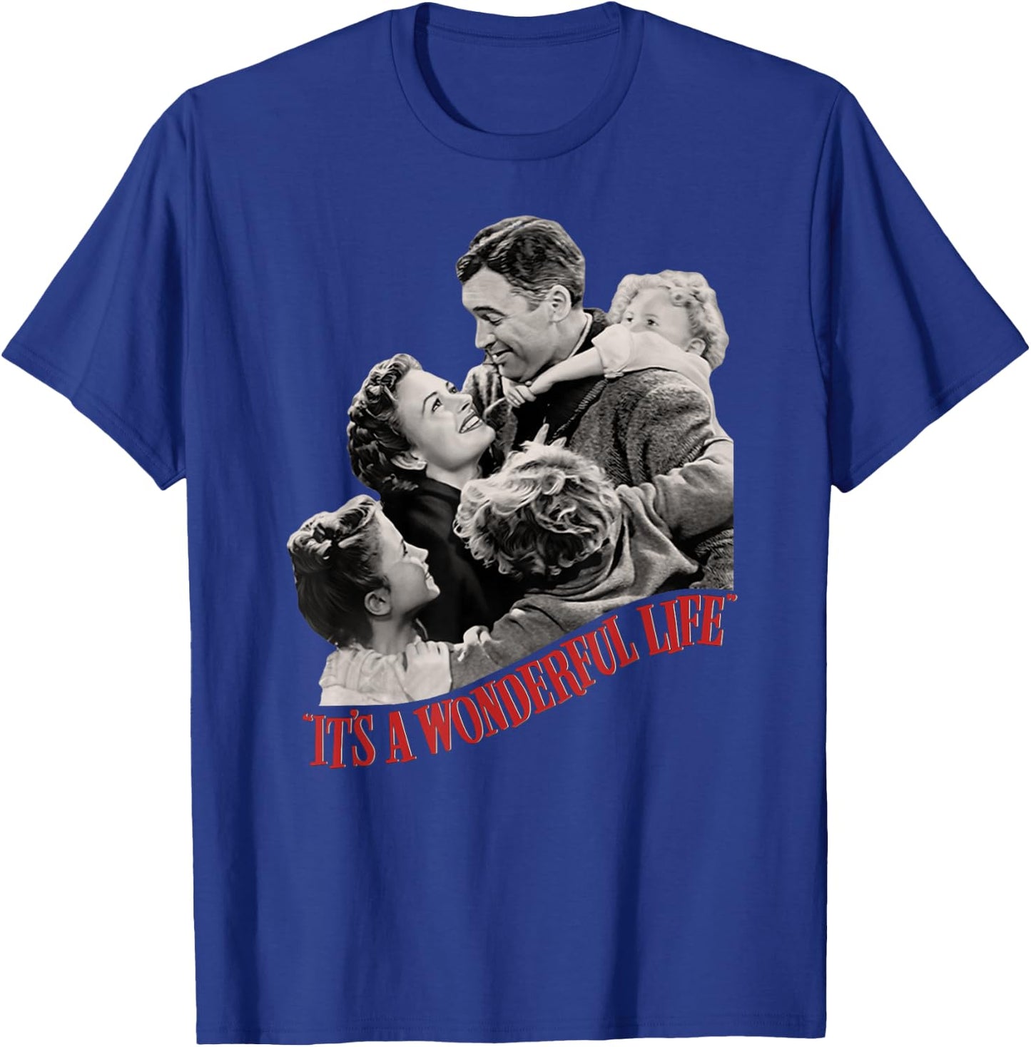 Vintage Christmas Classic It's a Wonderful Life T-Shirt - T-Shirt | Royal