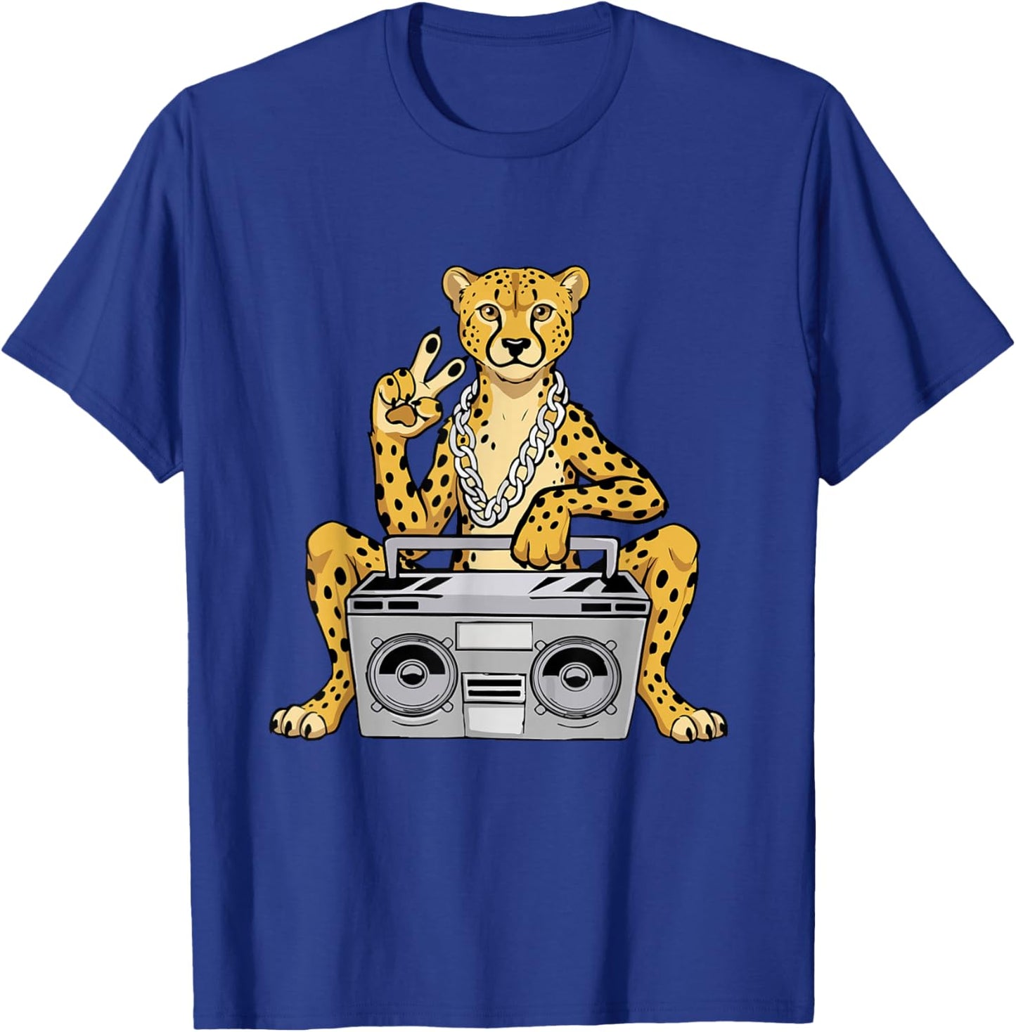 Cheetah Lover Hip Hop Kids Music Boys Cheetah T-Shirt - T-Shirt | Royal