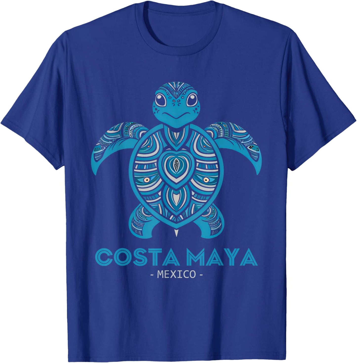 Costa Maya Mexico Sea Turtle T-Shirt - T-Shirt | Royal