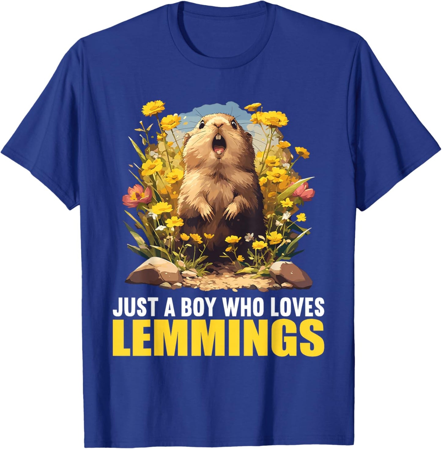 Just a Boy who loves Lemmings. Lemmings Lemming T-Shirt - T-Shirt | Royal