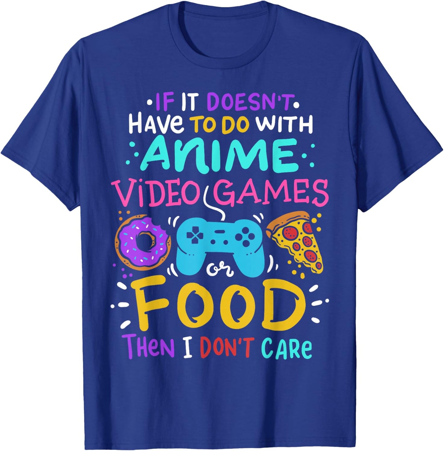 Anime Gamer Gaming Video Games Gift T-Shirt - T-Shirt | Royal