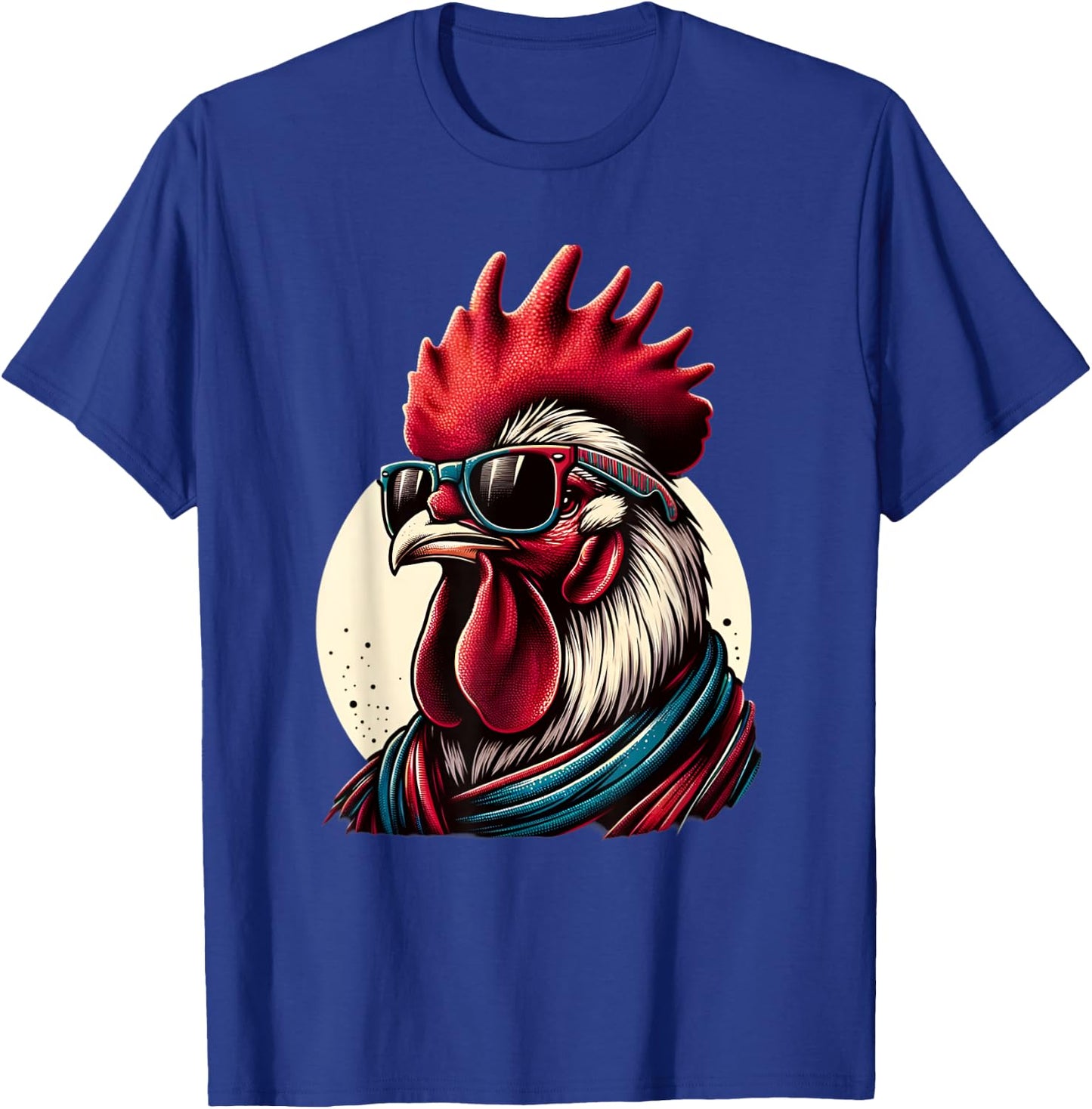 Rooster Wearing Sunglasses Retro chicken kids T-Shirt - T-Shirt | Royal