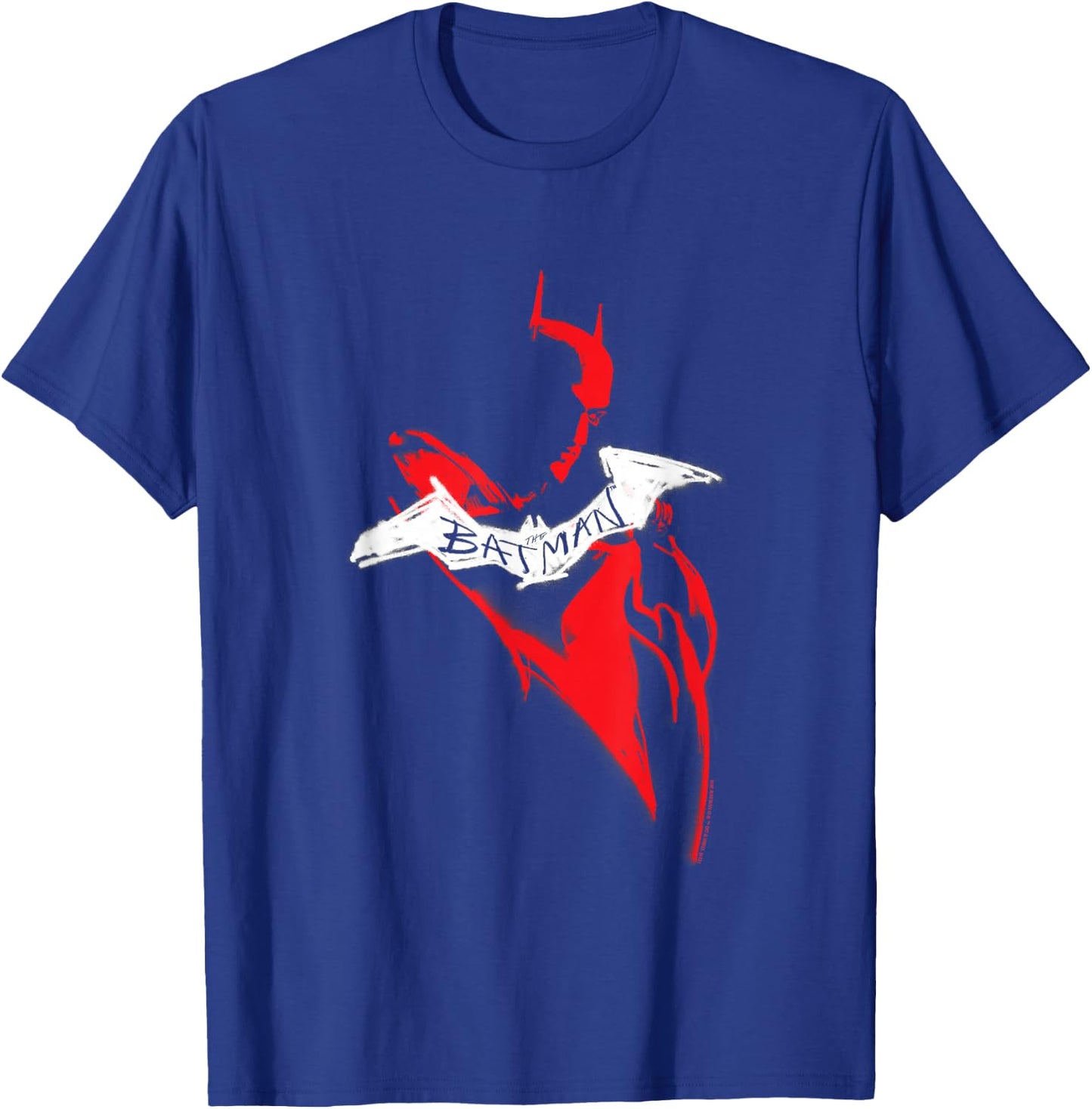 The Batman Hand Drawn Silhouette T-Shirt - T-Shirt | Royal