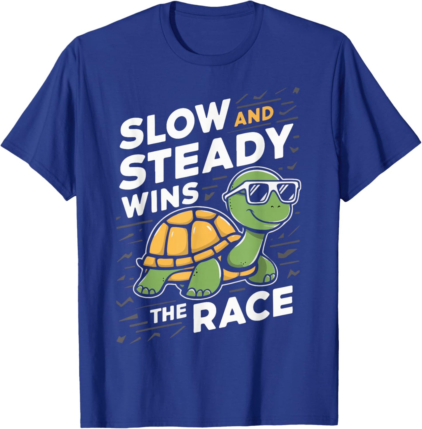 Turtle Turtles Slow And Steady Wins The Race T-Shirt - T-Shirt | Royal