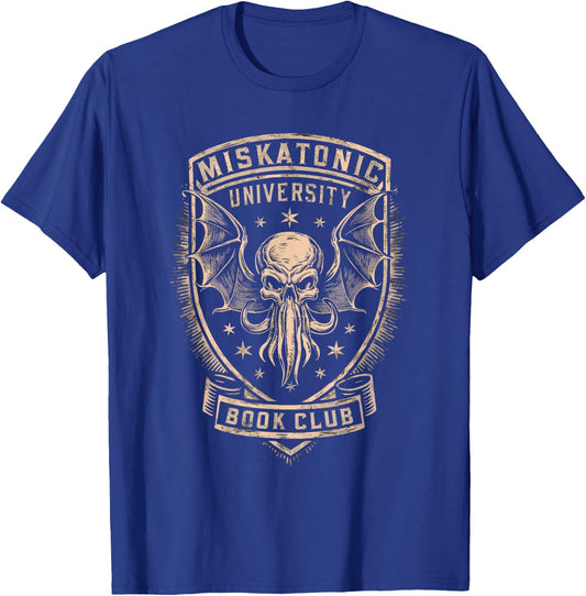 Miskatonic University Book Club, Cthulhu Book T-Shirt - T-Shirt | Royal