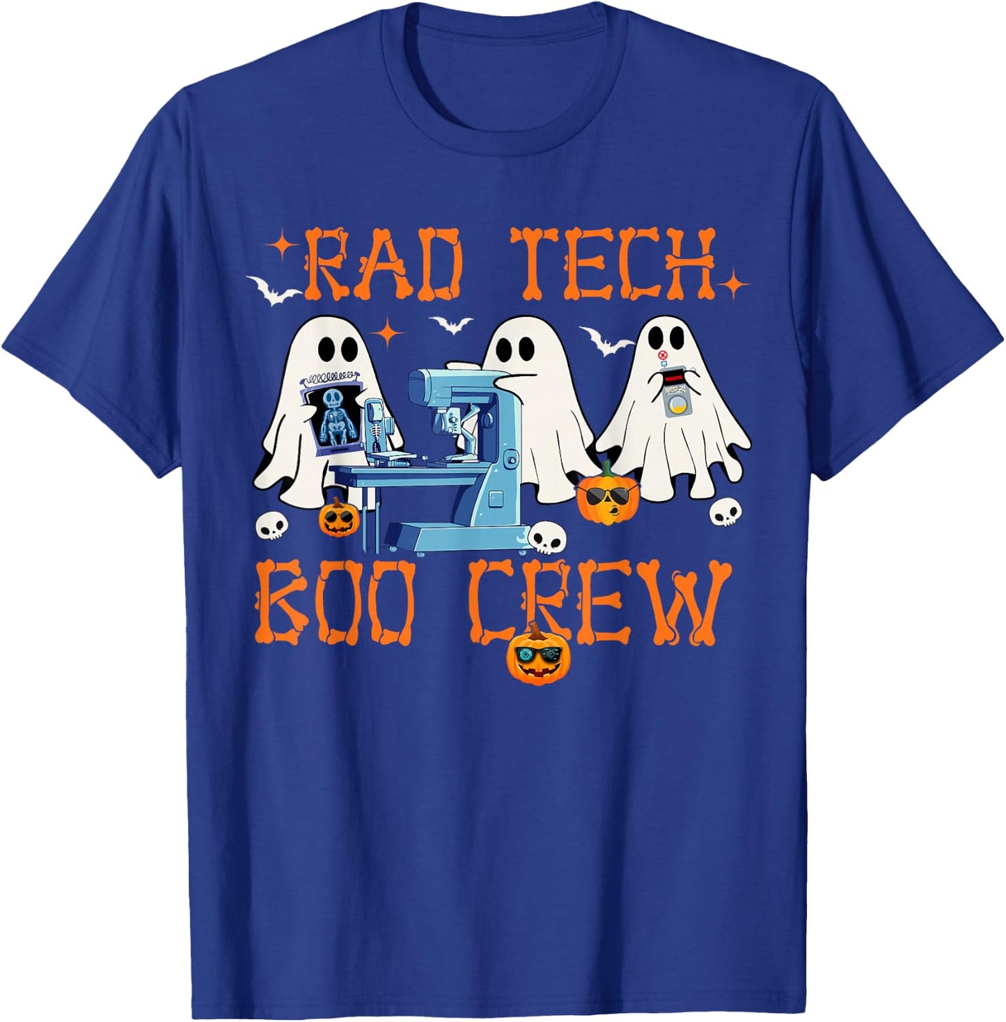 Radiology Department Rad Tech Boo Crew Halloween Costumes T-Shirt - T-Shirt | Royal