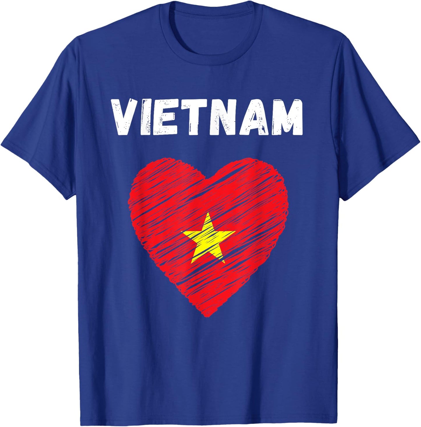 Vietnam Flag Holiday Vietnam Heart Vietnamese Flag T-Shirt - T-Shirt | Royal