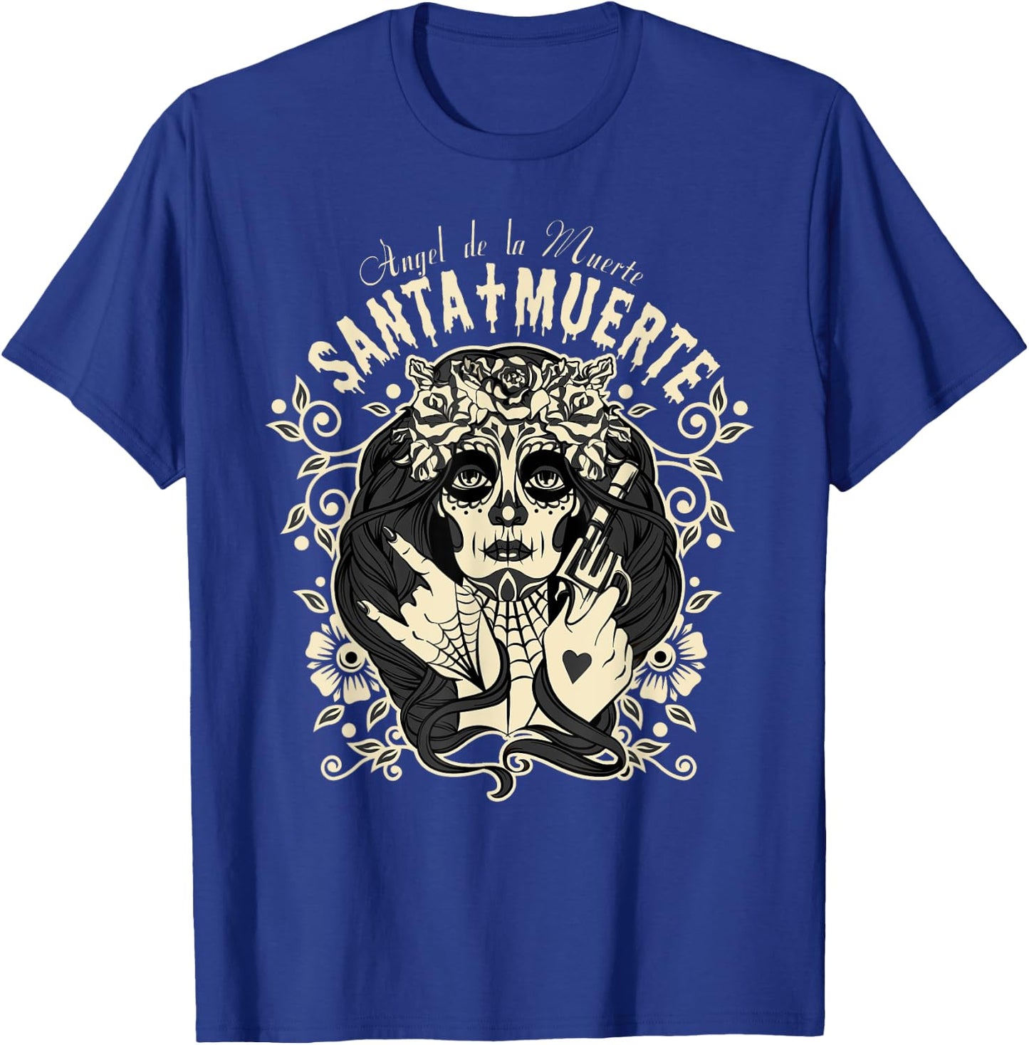 Angel Of Death, Ángel de la Muerte, Santa Muerte T-Shirt - T-Shirt | Royal