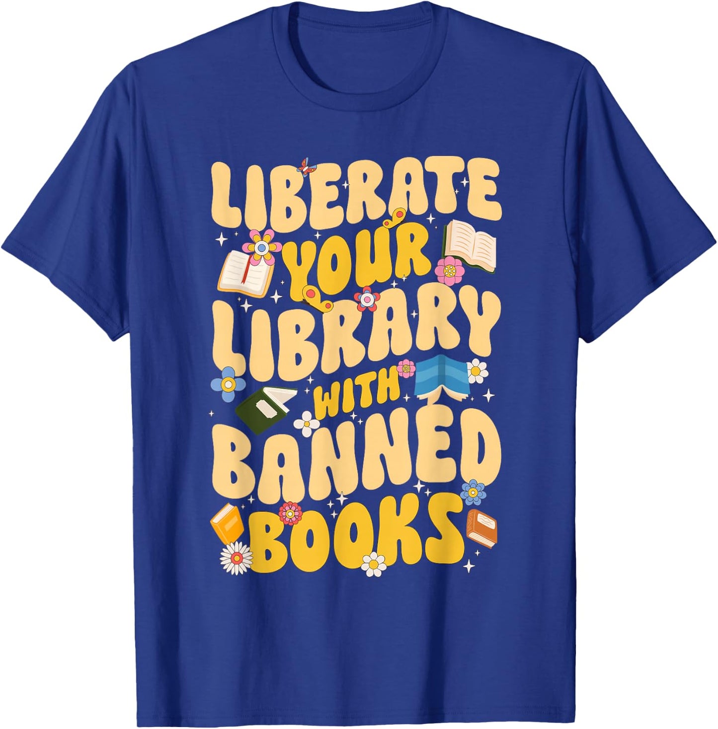 Banned Books Bookworm Read Banned Books Week T-Shirt - T-Shirt | Royal