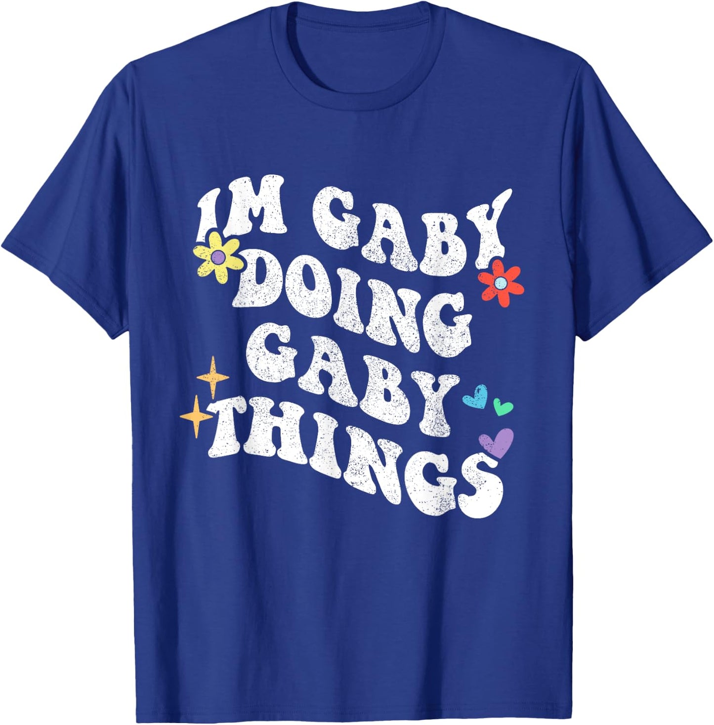 Retro Groovy Im Gaby Doing Gaby Things Funny Mother's Day T-Shirt - T-Shirt | Royal