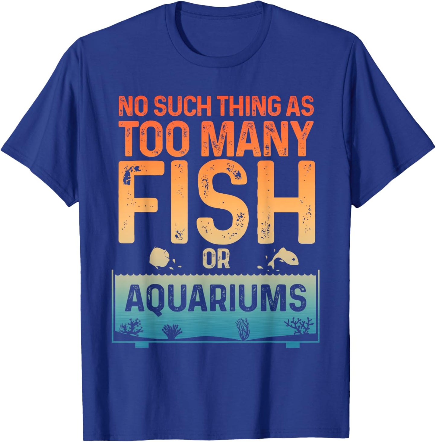Aquarium Design Women Fish Lover Aquarium Fish Tank T-Shirt - T-Shirt | Royal