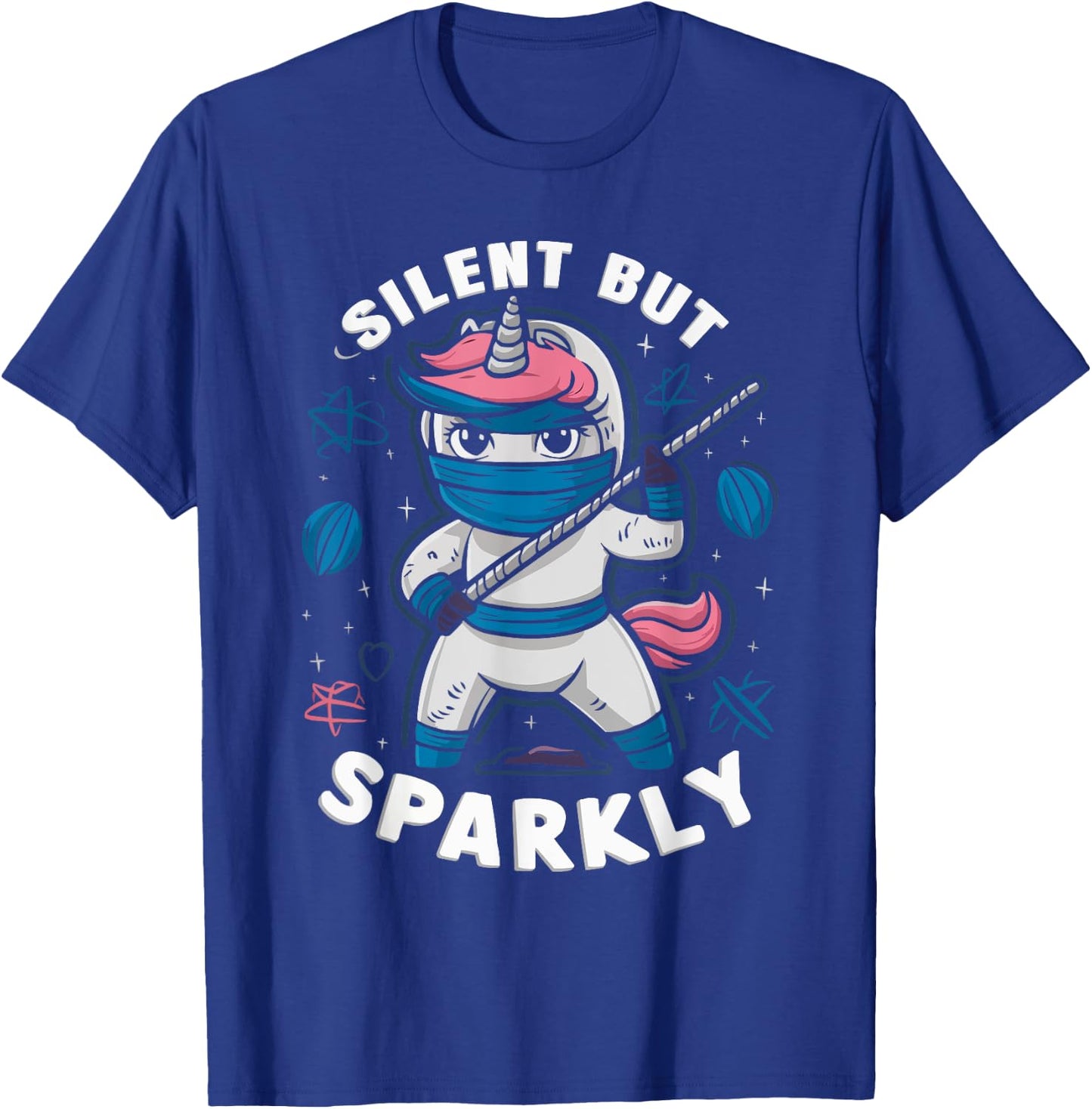 Ninjacorn Unicorn Lover Shuriken Kunai Shinobi Ninja T-Shirt - T-Shirt | Royal