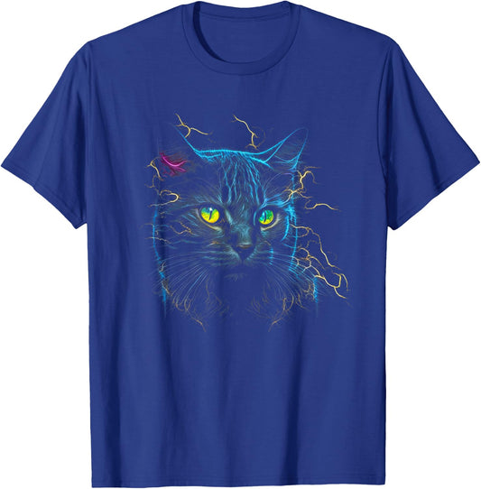Funny Russian Blue Lover Colorful graphic Cat Dad Mom Women T-Shirt - T-Shirt | Royal