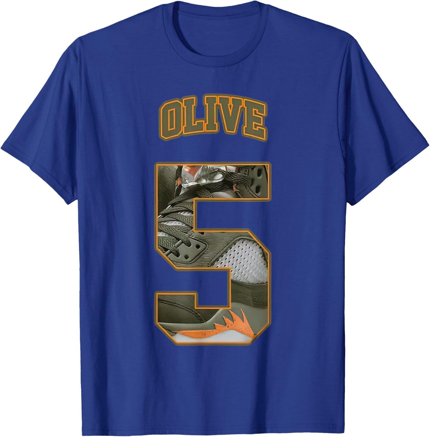Number 5 Olive 5s Loser Lover Matching Retro T-Shirt - T-Shirt | Royal
