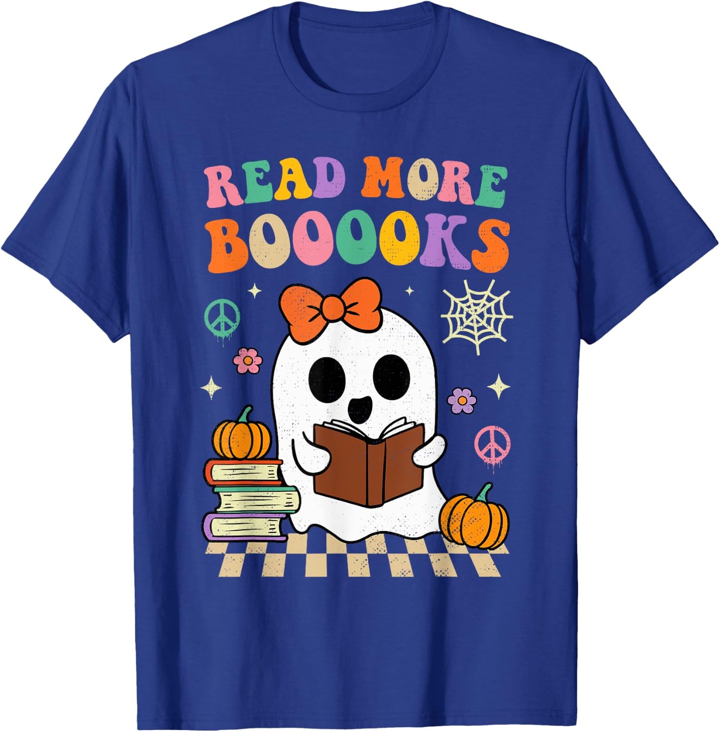 Groovy Read More Books Halloween Costume Girls Kids Toddler T-Shirt - T-Shirt | Royal